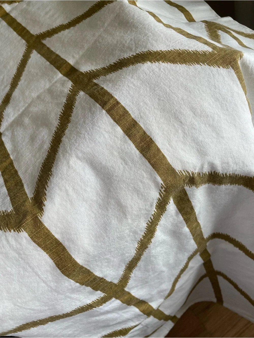 Threshold shower curtain